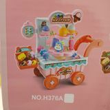  Đồ chơi nhập vai : Xe Kem Đồ Chơi – Cart 5 Dessert Trolley, 3ages+, No. H376A 