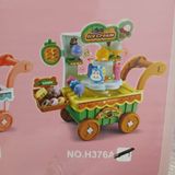  Đồ chơi nhập vai : Xe Kem Đồ Chơi – Cart 5 Dessert Trolley, 3ages+, No. H376A 