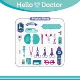  Đồ chơi nhập vai : BỘ ĐỒ CHƠI BÁC SĨ HELLO DOCTOR – VALI 3 TRONG 1, 3ages+, No. 008-305A 
