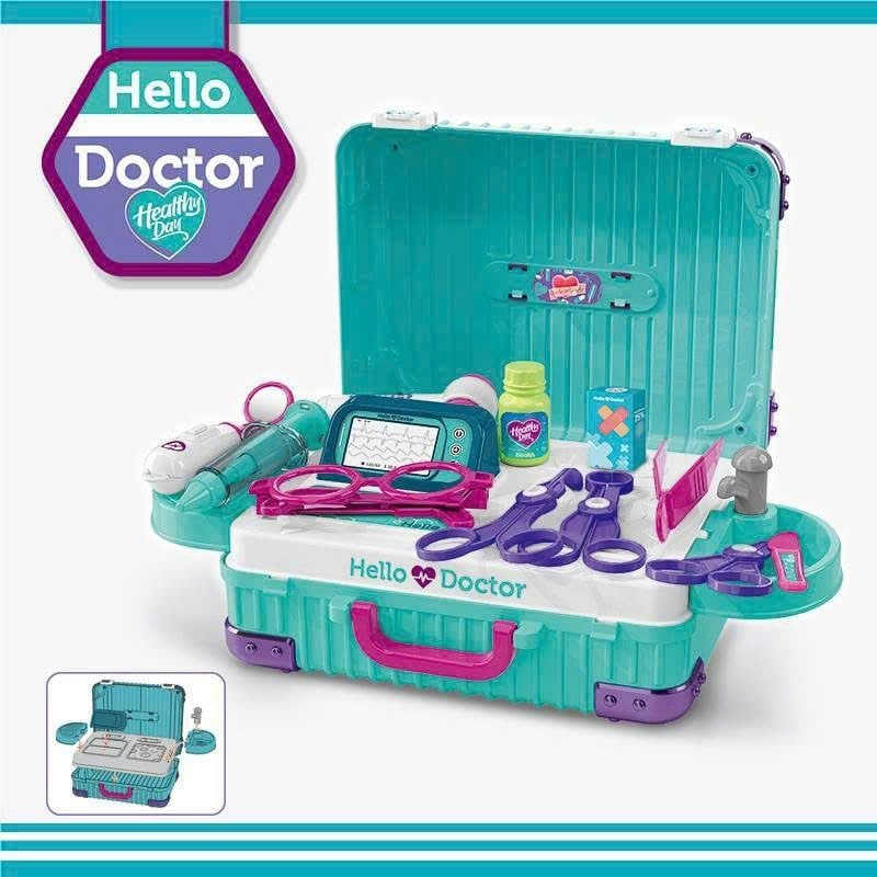  Đồ chơi nhập vai : BỘ ĐỒ CHƠI BÁC SĨ HELLO DOCTOR – VALI 3 TRONG 1, 3ages+, No. 008-305A 
