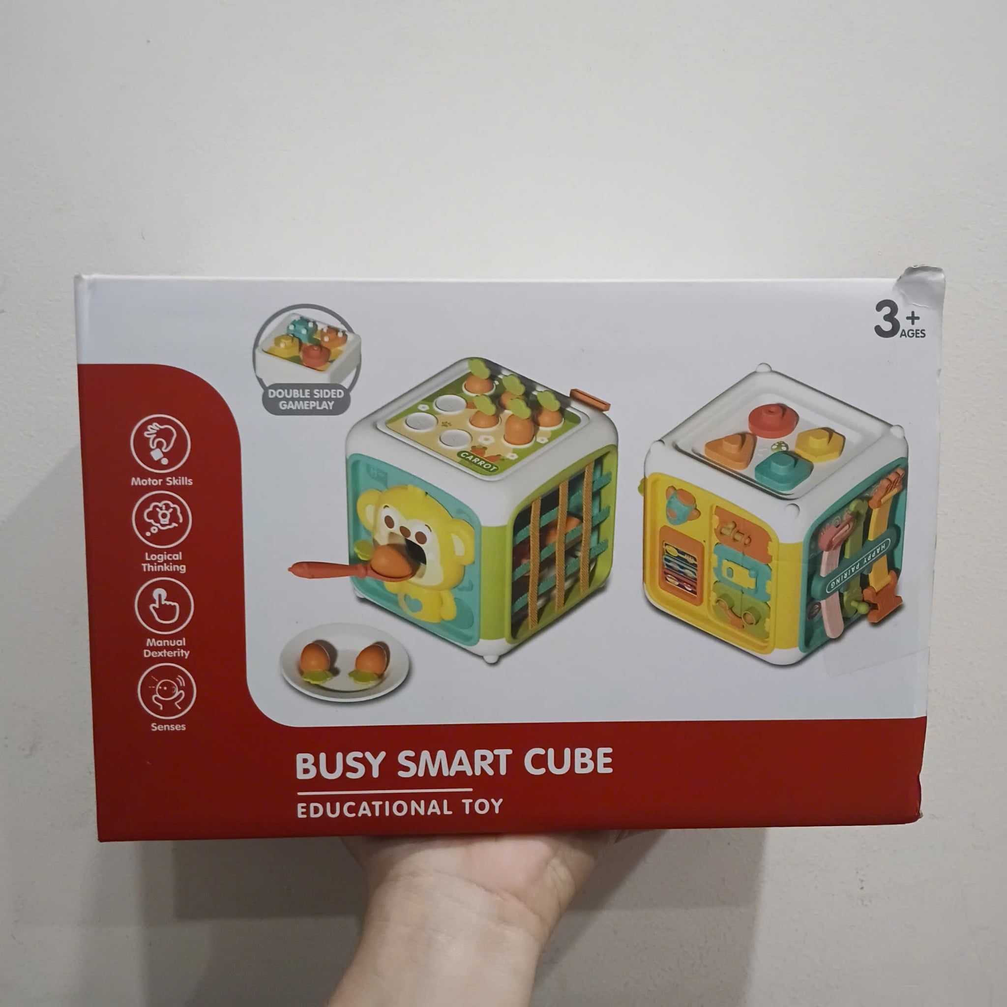  Đồ chơi vận động : KHỐI LẬP PHƯƠNG 6 MẶT CHÚ KHỈ BẬN RỘN – BUSY SMART CUBE, 3ages+, No. YL562A 