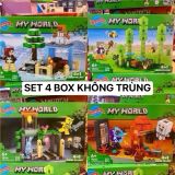  Đồ chơi lắp ráp : Bộ sưu tập nhiều mẫu Minecraft sáng tạo, 3ages, No. 66067, 66068, 66071, 470, D812-20, YZ7238-40 
