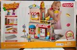  Đồ chơi lắp ráp: Tiệm Ăn Và Đu Quay - Công Viên Bánh Kẹo No. FL1115 194Pcs Age3+ 