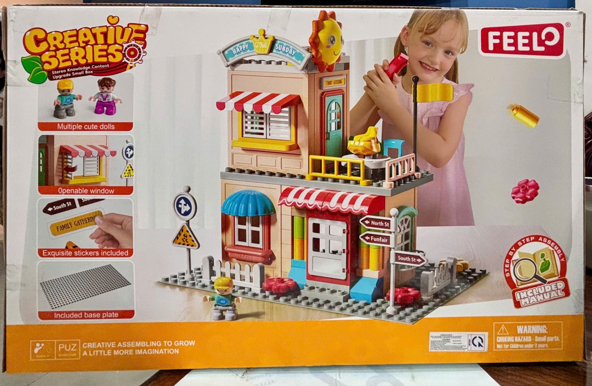  Đồ chơi lắp ráp: Tiệm Ăn Và Đu Quay - Công Viên Bánh Kẹo No. FL1115 194Pcs Age3+ 