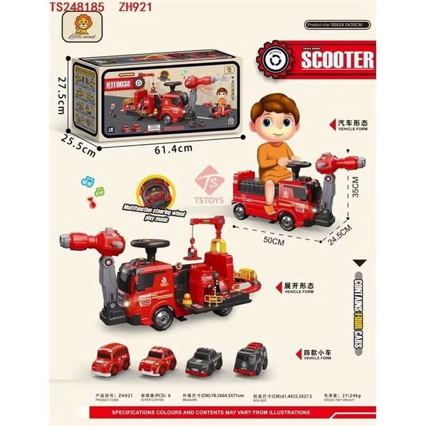  Đồ chơi vận động : Xe trượt công trình No. ZH921-ZH922 