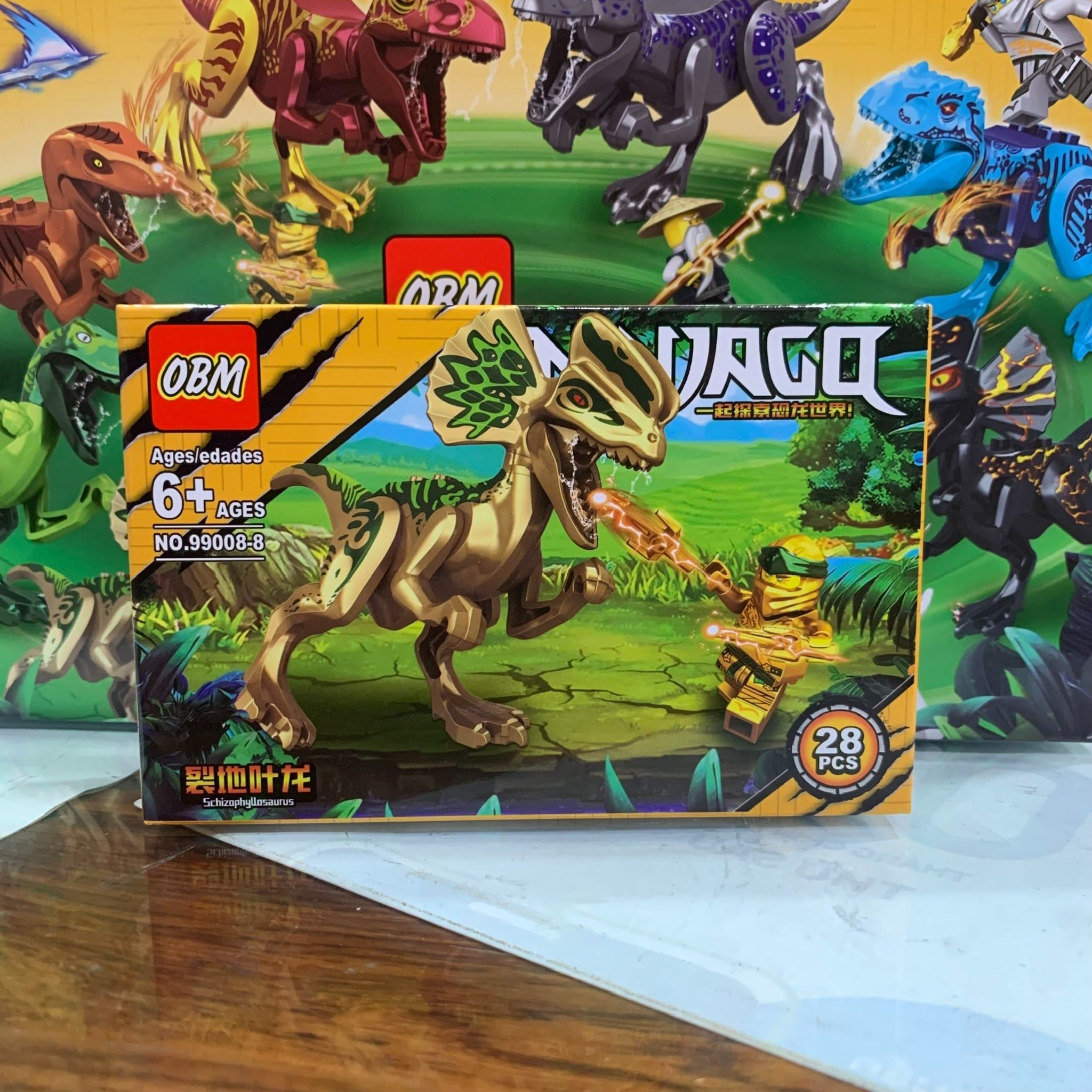  Đồ chơi lắp ráp : Bộ sưu tập nhiều mẫu mô hình phi cơ và khủng long (16b nhỏ/lốc), 6ages+, No. 99008, 99034, 99108 