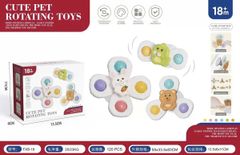  Đồ chơi vận động : Bộ 3 con xoay hình con vật dễ thương cho bé (18+M), No. FXB-18 
