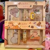  Đồ dùng học tập: Bộ dụng cụ học tập 7 món nhiều nhân vật hoạt hình rất đáng yêu, thích hợp làm quà tặng cho Bé, 6ages+ 