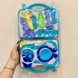  Đồ chơi nhập vai: BỘ ĐỒ CHƠI BÁC SĨ 10 CHI TIẾT KÈM HỘP ĐỰNG TIỆN LỢI, 3ages+, No. 669-013 