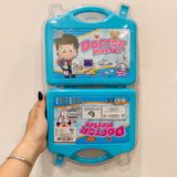  Đồ chơi nhập vai: BỘ ĐỒ CHƠI BÁC SĨ 10 CHI TIẾT KÈM HỘP ĐỰNG TIỆN LỢI, 3ages+, No. 669-013 