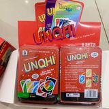  Đồ chơi trí tuệ : MỘT BỘ UNO 108 CARD HỘP THIẾC , ĐỒ CHƠI BOARD GAME 2-10 người chơi, 7ages+, No. 06, 08, 09 
