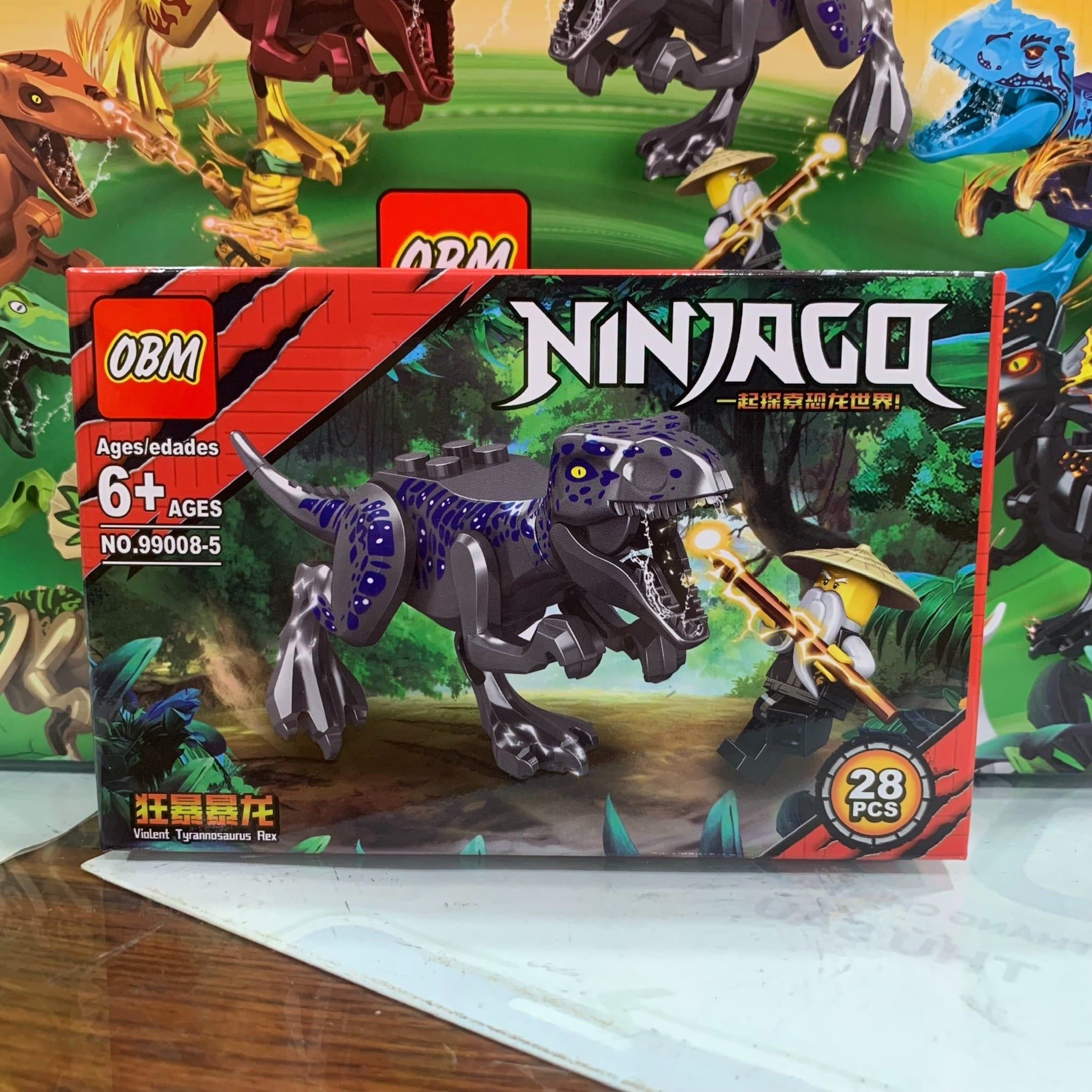  Đồ chơi lắp ráp : Bộ sưu tập nhiều mẫu mô hình phi cơ và khủng long (16b nhỏ/lốc), 6ages+, No. 99008, 99034, 99108 