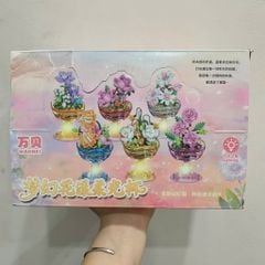  Đồ chơi lắp ráp : Bộ xếp hình cốc hoa phát sáng, 6ages+, No. 11069B 