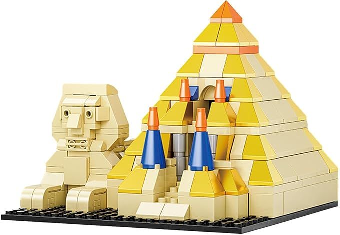  Đồ chơi lắp ráp : Bộ xếp mô hình kiến trúc Kim Tự Tháp Ai Cập ( Pyramid Egypt ) 315pcs 6+ No. XJ-9836 
