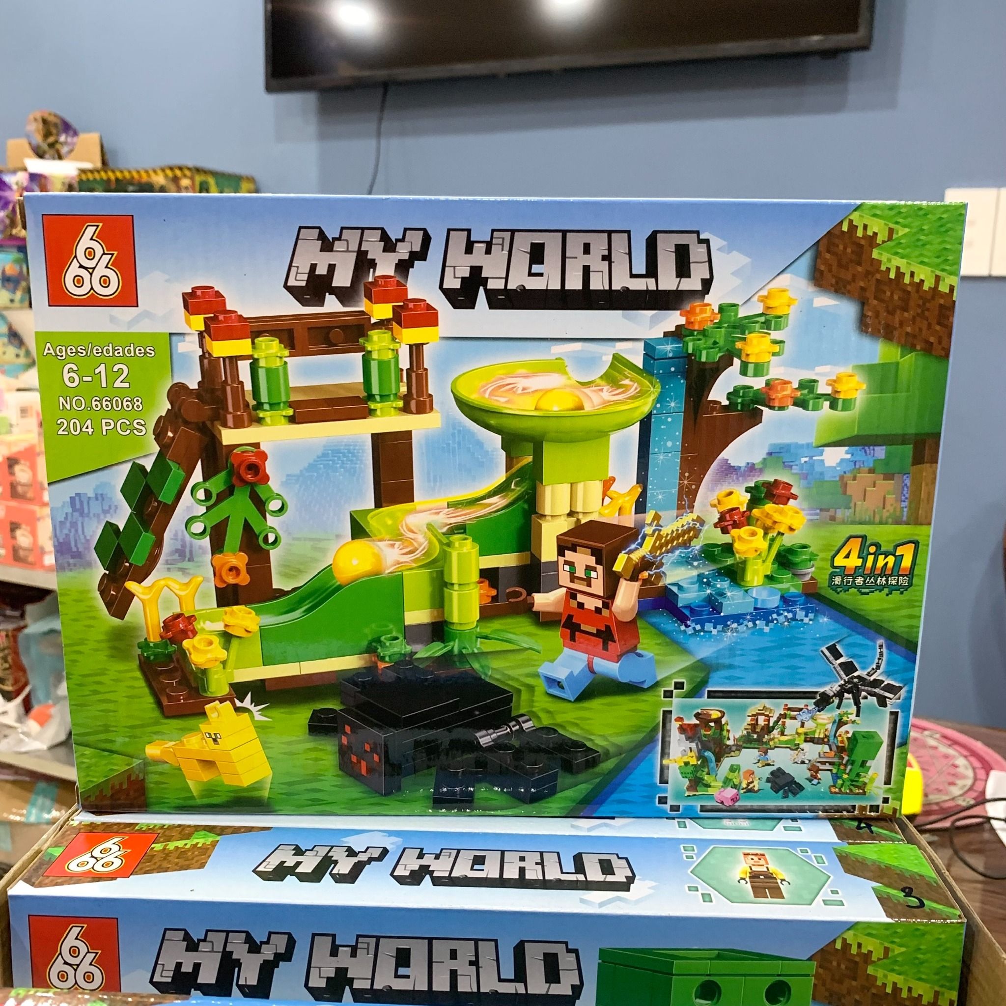  Đồ chơi lắp ráp : Bộ sưu tập nhiều mẫu Minecraft sáng tạo, 3ages, No. 66067, 66068, 66071, 470, D812-20, YZ7238-40 