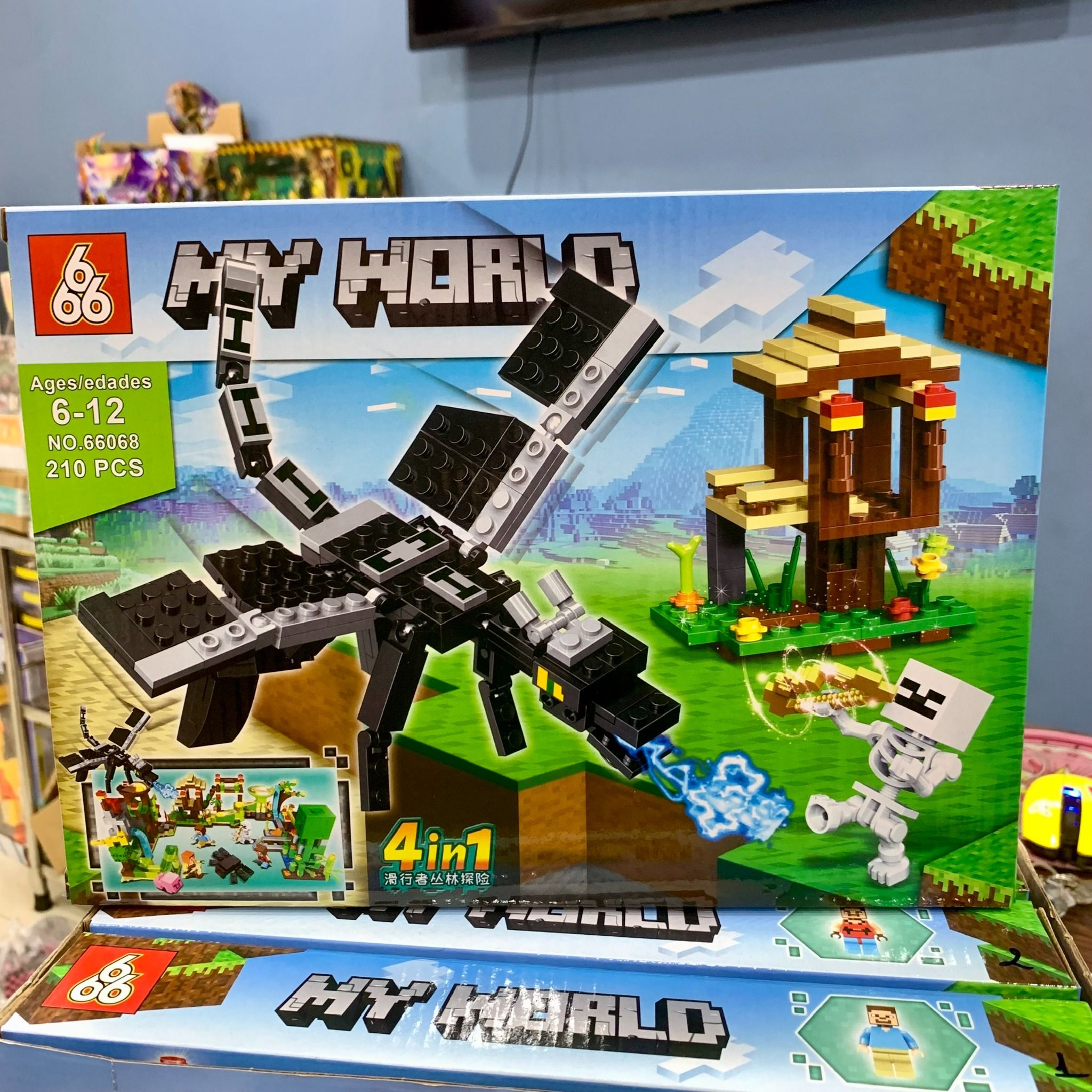  Đồ chơi lắp ráp : Bộ sưu tập nhiều mẫu Minecraft sáng tạo, 3ages, No. 66067, 66068, 66071, 470, D812-20, YZ7238-40 