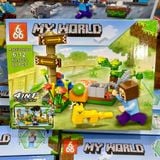  Đồ chơi lắp ráp : Bộ sưu tập nhiều mẫu Minecraft sáng tạo, 3ages, No. 66067, 66068, 66071, 470, D812-20, YZ7238-40 