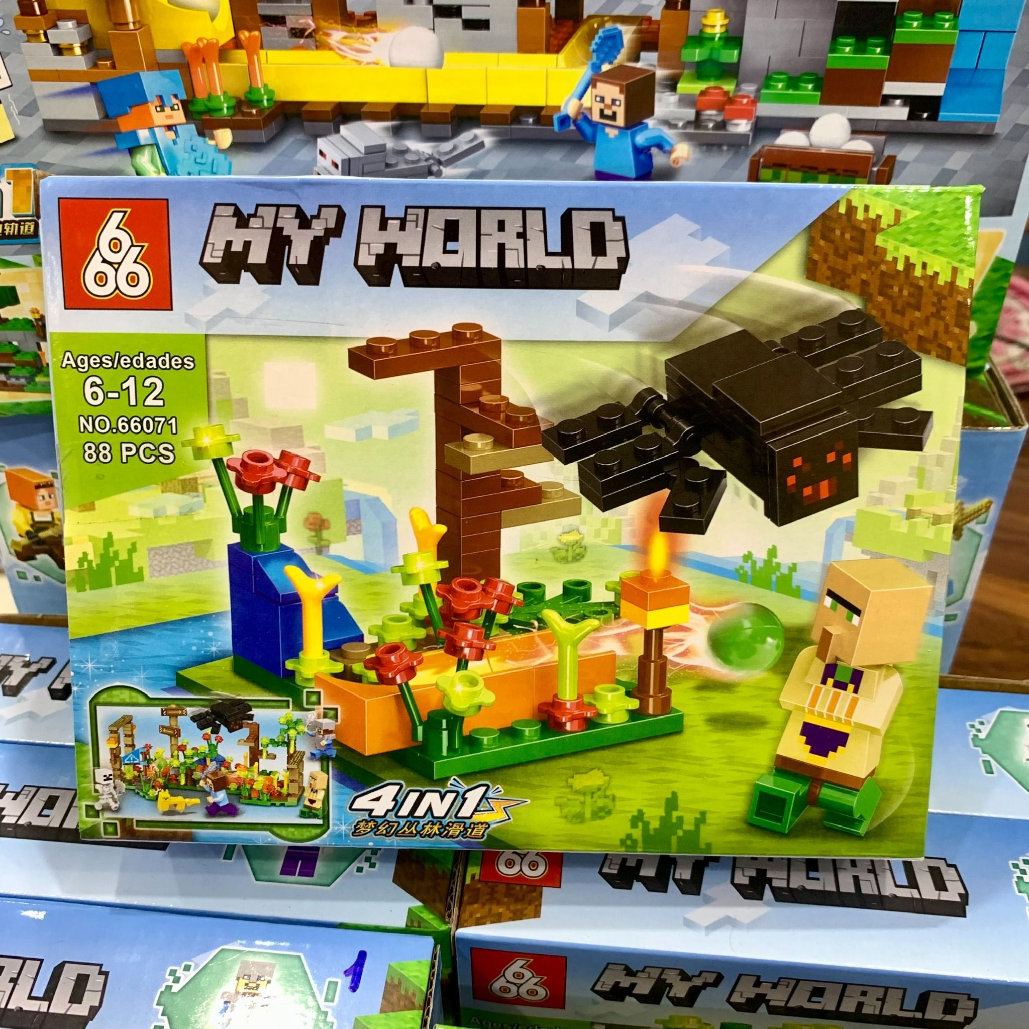  Đồ chơi lắp ráp : Bộ sưu tập nhiều mẫu Minecraft sáng tạo, 3ages, No. 66067, 66068, 66071, 470, D812-20, YZ7238-40 