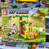  Đồ chơi lắp ráp : Bộ sưu tập nhiều mẫu Minecraft sáng tạo, 3ages, No. 66067, 66068, 66071, 470, D812-20, YZ7238-40 
