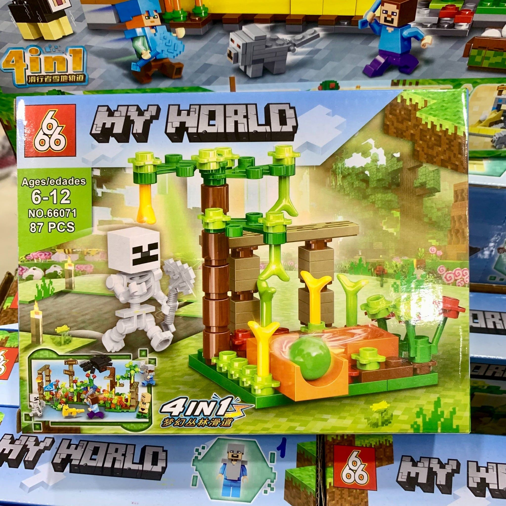  Đồ chơi lắp ráp : Bộ sưu tập nhiều mẫu Minecraft sáng tạo, 3ages, No. 66067, 66068, 66071, 470, D812-20, YZ7238-40 