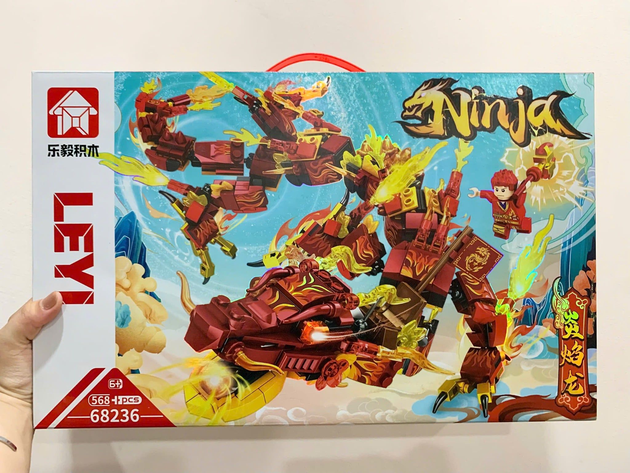  Đồ chơi lắp ráp : Bộ 4 mẫu lắp ráp Rồng biến hình, 6ages+, No. 68236, 68237, 68238, 68239 