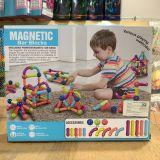  Đồ chơi lắp ghép : bộ xếp khối từ tính (Magnetic bar blocks) 42pcs, +3ages, No. H03 
