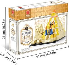  Đồ chơi lắp ráp : Bộ xếp mô hình kiến trúc Kim Tự Tháp Ai Cập ( Pyramid Egypt ) 315pcs 6+ No. XJ-9836 