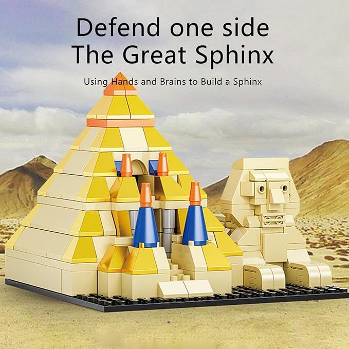  Đồ chơi lắp ráp : Bộ xếp mô hình kiến trúc Kim Tự Tháp Ai Cập ( Pyramid Egypt ) 315pcs 6+ No. XJ-9836 