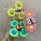  Đồ chơi vận động : SET 3 CON QUAY HÌNH ĐỘNG VẬT CHO BÉ – SUCTION CUP SPINNING TOYS (18M+), No. ME-042 