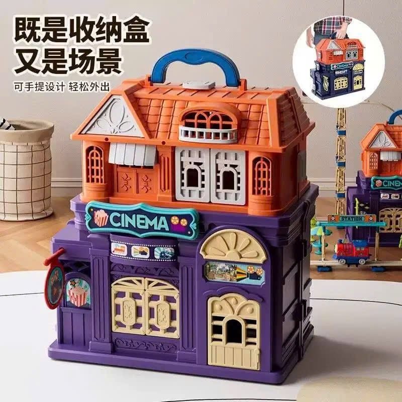  Đồ chơi vận động : Vali lắp ráp đường ray tàu hỏa Track Play Set – Track City, 3ages+, No. 89951,89972 