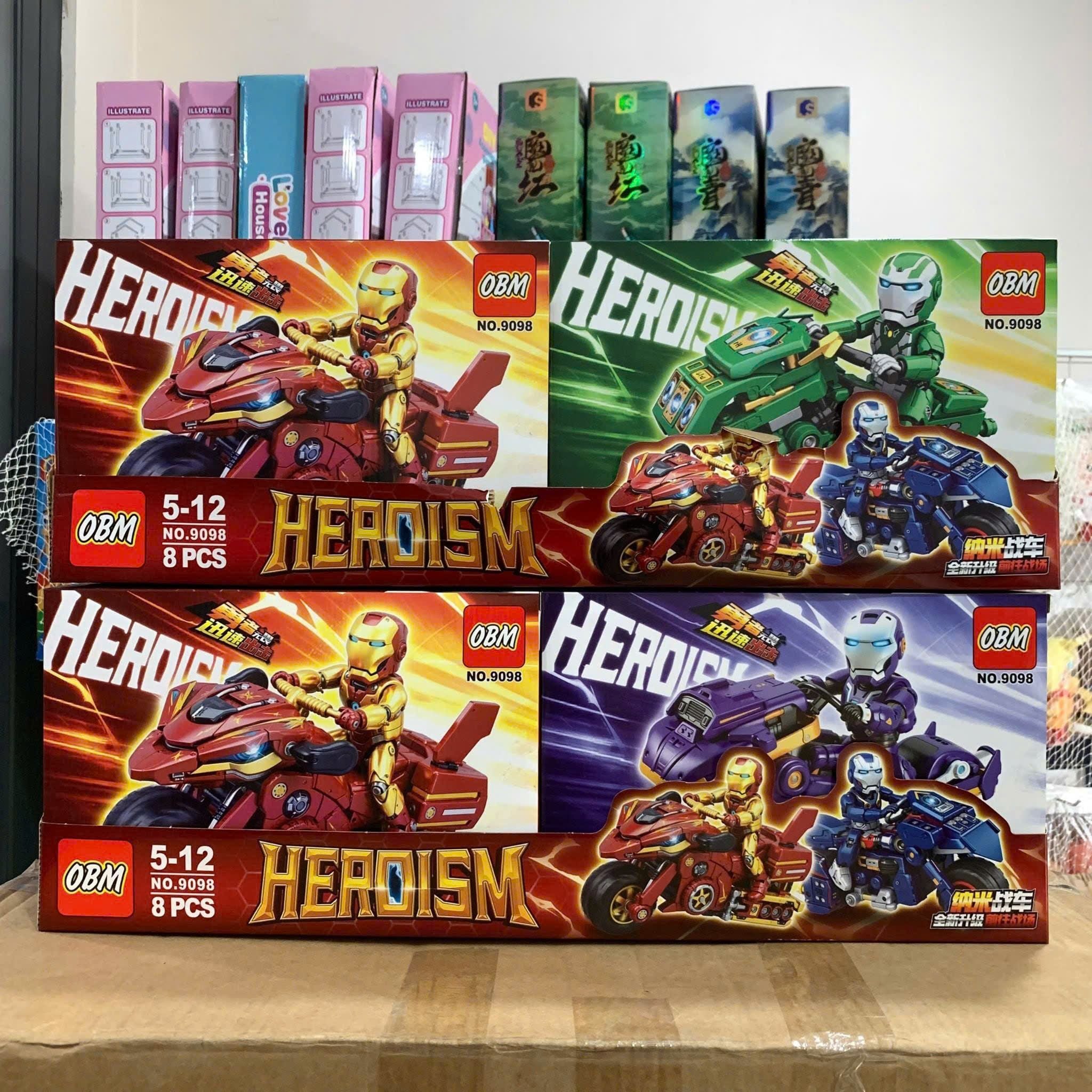  Đồ chơi lắp ráp : Bộ sưu tập mô hình robot biến hình (8b lớn/lốc), 6ages+, No. 9102, 99017, 9098, YZ7125, 99307, 9046 