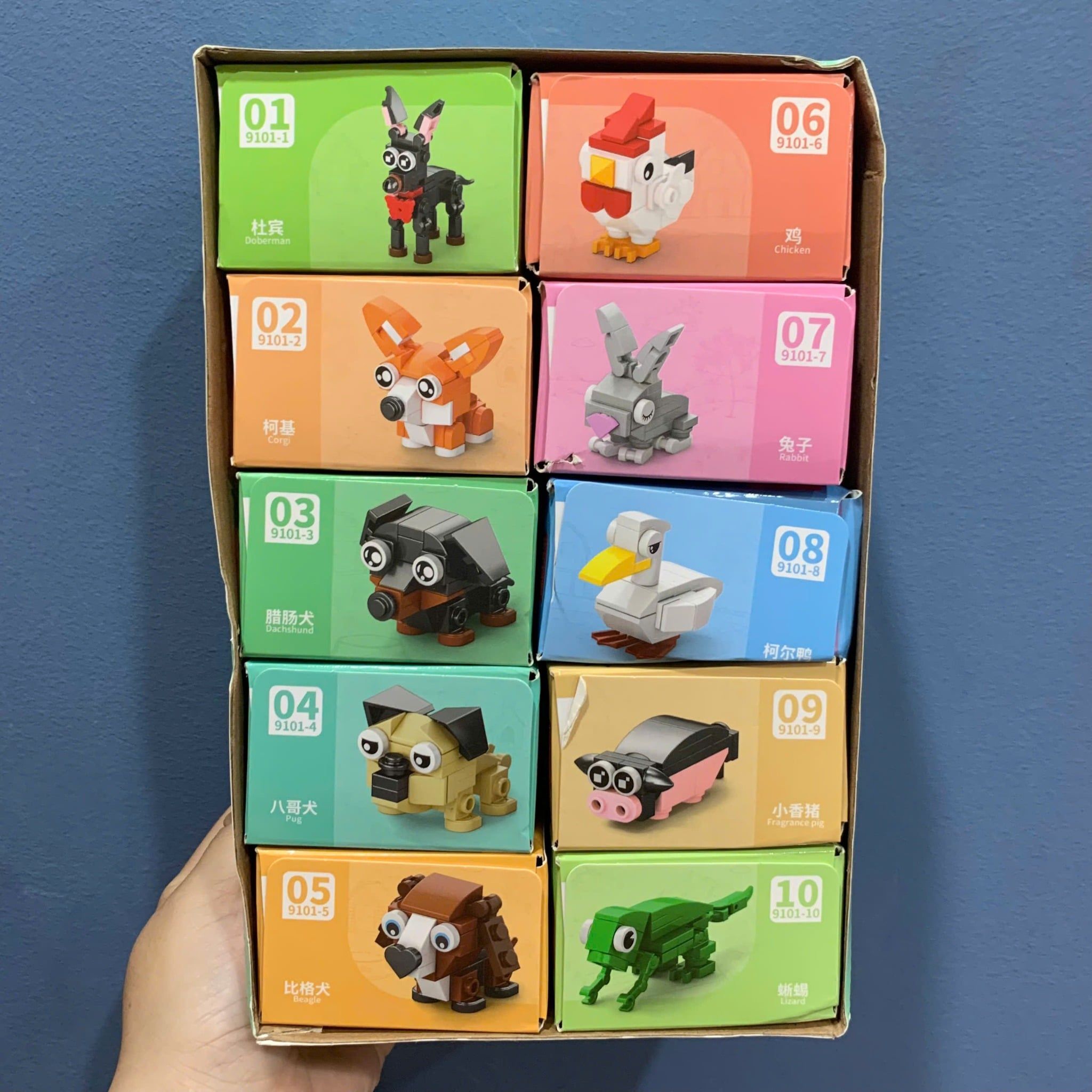 Đồ chơi lắp ráp : Full set 10 mô hình lắp ráp nhiều mẫu 10in1, 6ages+, No. 9100,01,03,04,05,07,08,10,13,16,18 