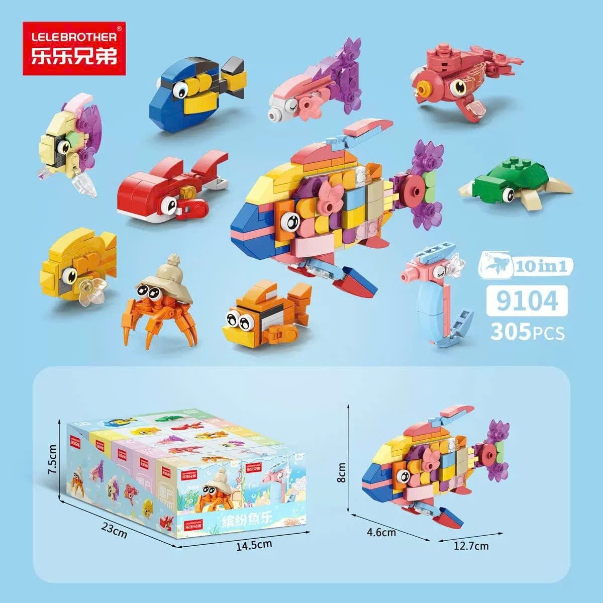  Đồ chơi lắp ráp : Full set 10 mô hình lắp ráp nhiều mẫu 10in1, 6ages+, No. 9100,01,03,04,05,07,08,10,13,16,18 