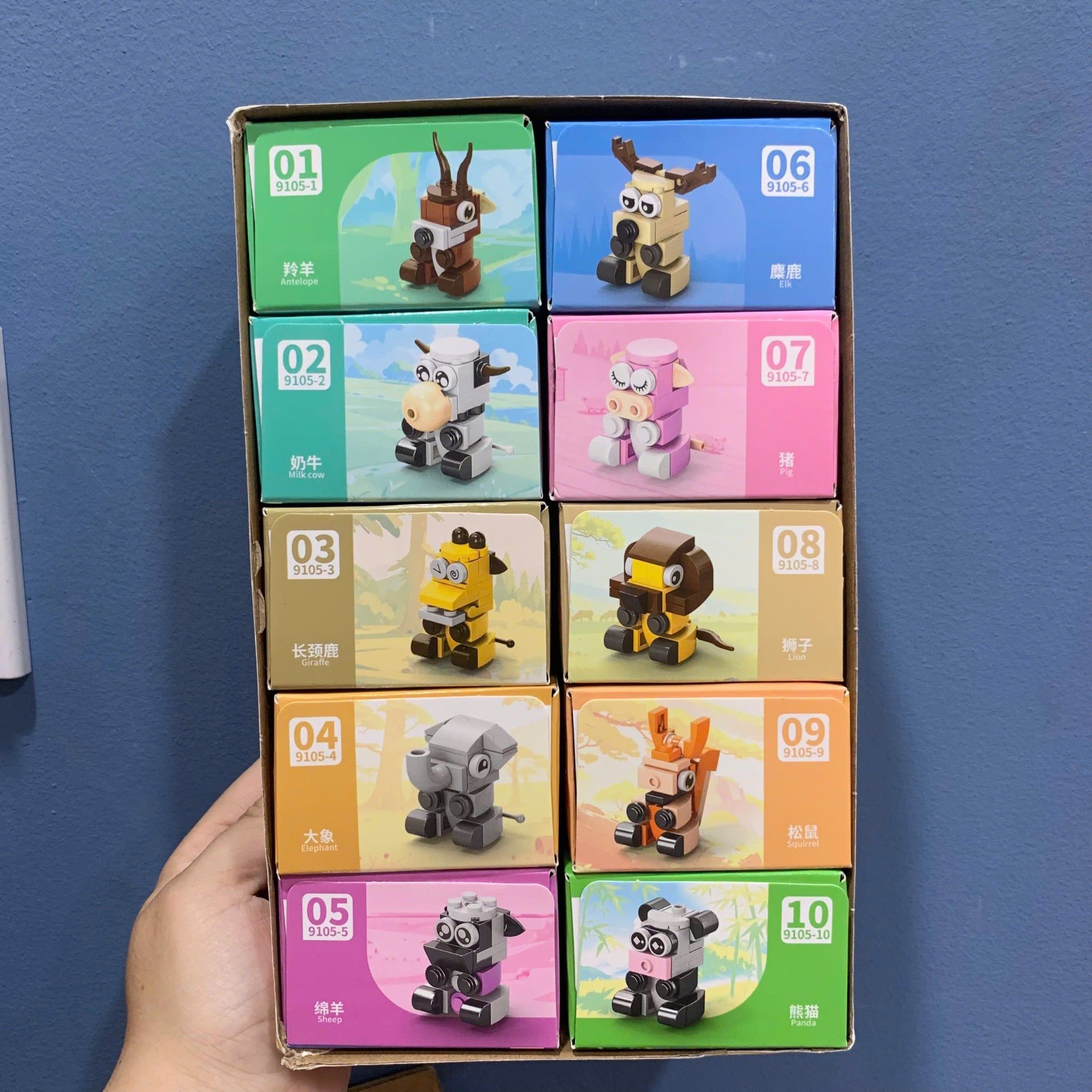  Đồ chơi lắp ráp : Full set 10 mô hình lắp ráp nhiều mẫu 10in1, 6ages+, No. 9100,01,03,04,05,07,08,10,13,16,18 