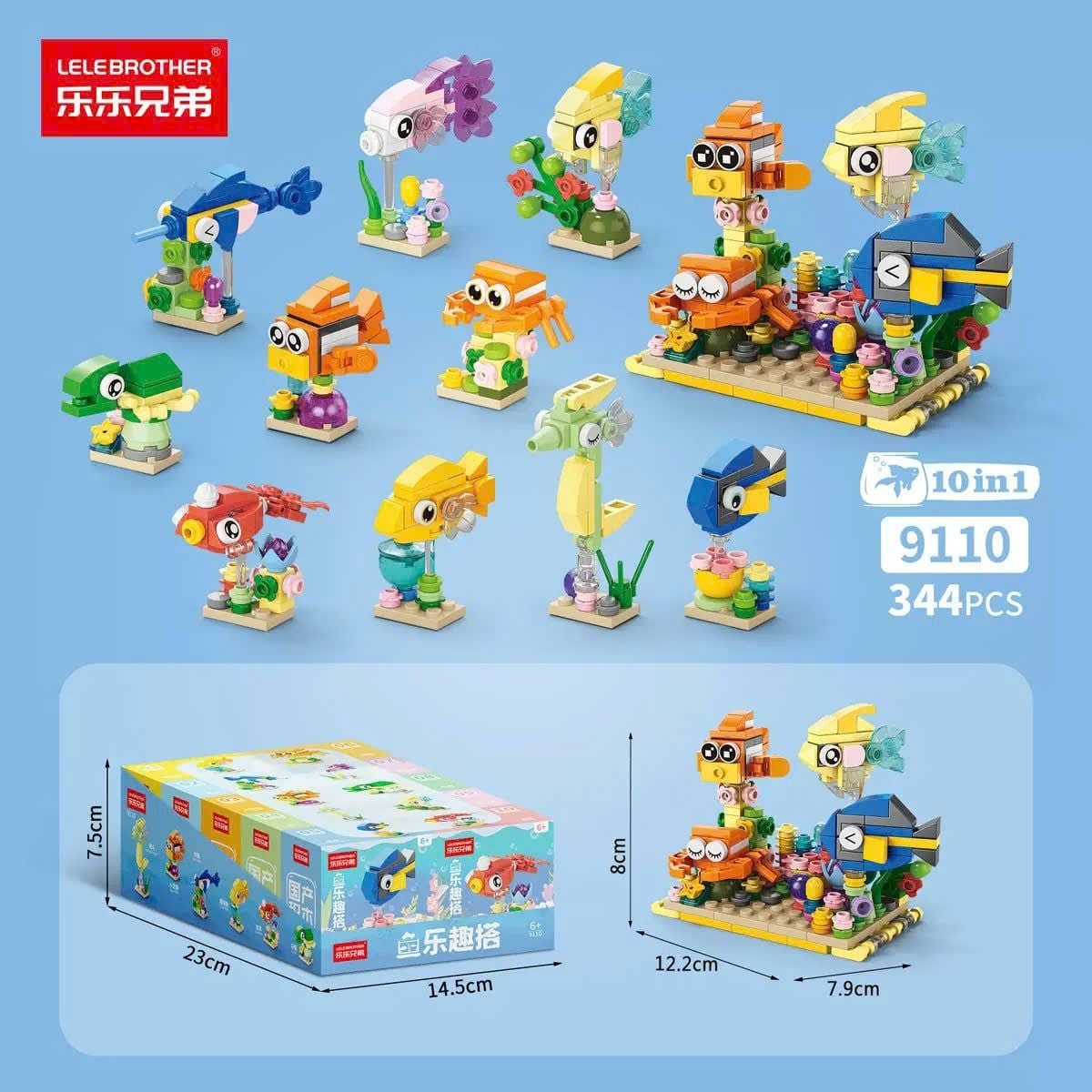  Đồ chơi lắp ráp : Full set 10 mô hình lắp ráp nhiều mẫu 10in1, 6ages+, No. 9100,01,03,04,05,07,08,10,13,16,18 