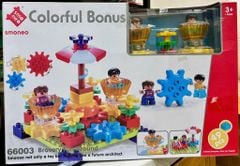  Đồ chơi lắp ráp: COLORFUL BONUS Đu Quay Dùng Pin No. 66003 49PCS Age3+ 