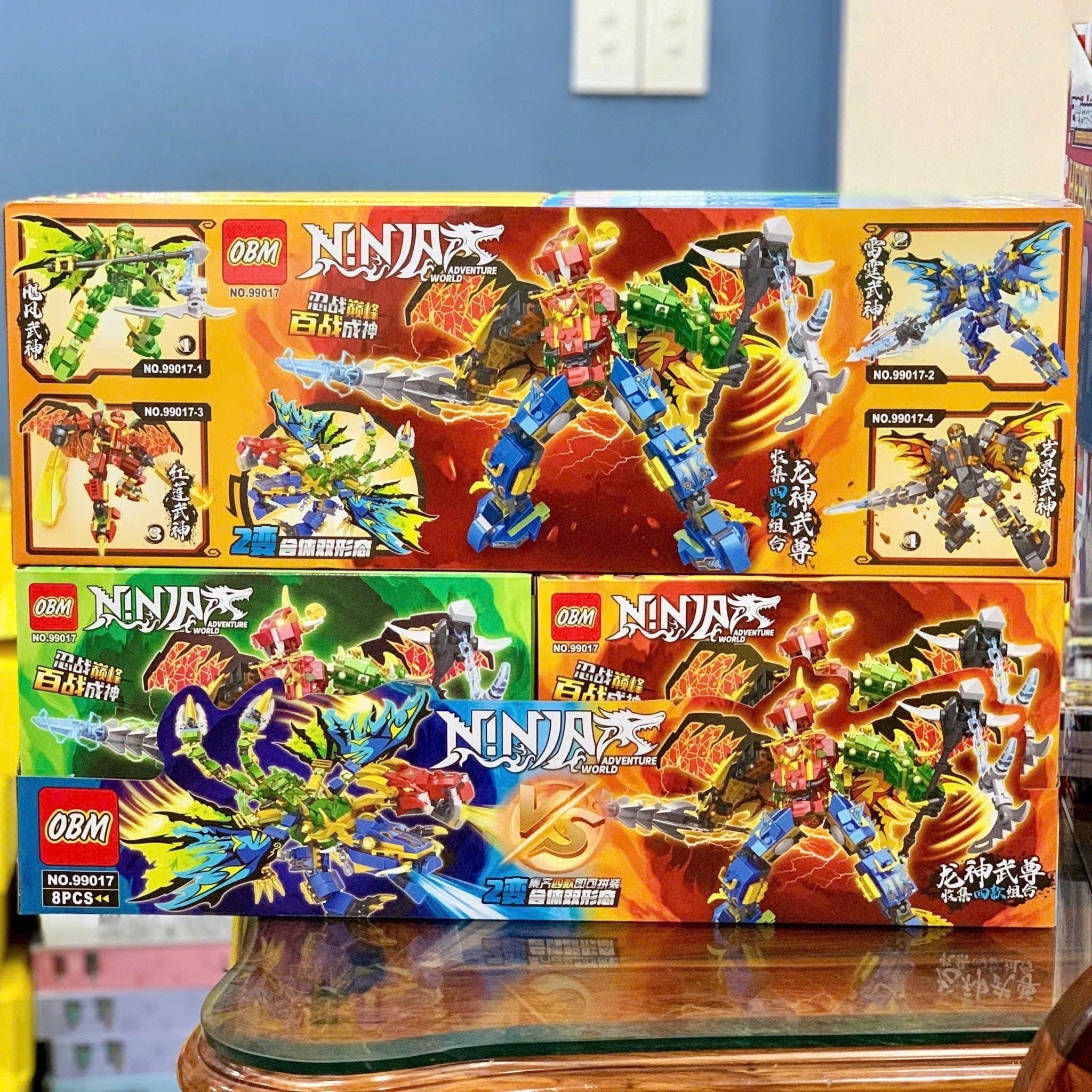  Đồ chơi lắp ráp : Bộ sưu tập mô hình robot biến hình (8b lớn/lốc), 6ages+, No. 9102, 99017, 9098, YZ7125, 99307, 9046 