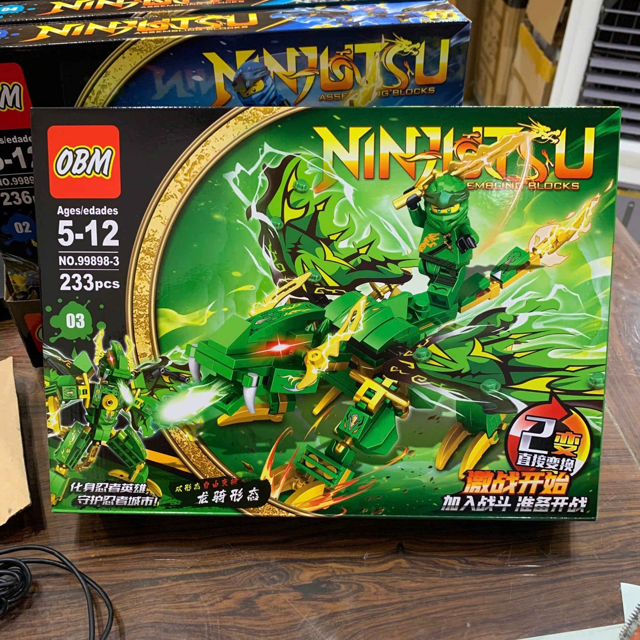  Đồ chơi lắp ráp : Bộ sưu tập mô hình rồng robot nhiều mẫu (4b/lốc) , 5-12ages+, No. 9044, 99898, YZ7124, YZ7241, YZ7244 