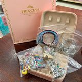  Đồ chơi nhập vai : Bộ Làm Vòng Tay Charm DIY Cao Cấp Cho Bé Gái - Trọn Bộ kèm túi giấy cho bé tự làm trang sức 