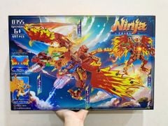  Đồ chơi lắp ráp : Bộ mô hình NINJA RỒNG LỬA 3 ĐẦU – 697 CHI TIẾT, 6ages+, No. 0755 