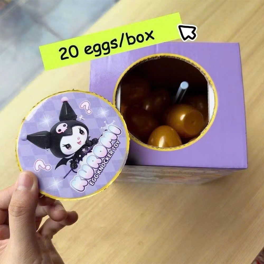  (ĐỌC MÔ TẢ TRƯỚC KHI MUA) Đồ chơi đập trứng bất ngờ Kuromi 20 quả hộp mù trứng vàng cho bé, No. 9001 