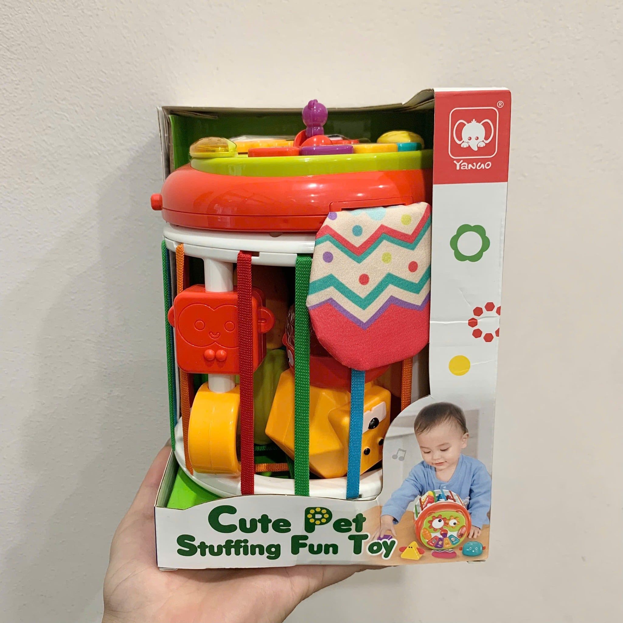  Đồ chơi vận động : ĐỒ CHƠI TRỐNG ÂM NHẠC ĐA NĂNG CHO BÉ – CUTE PET STUFFING FUN TOY, 18m+, No. 828 