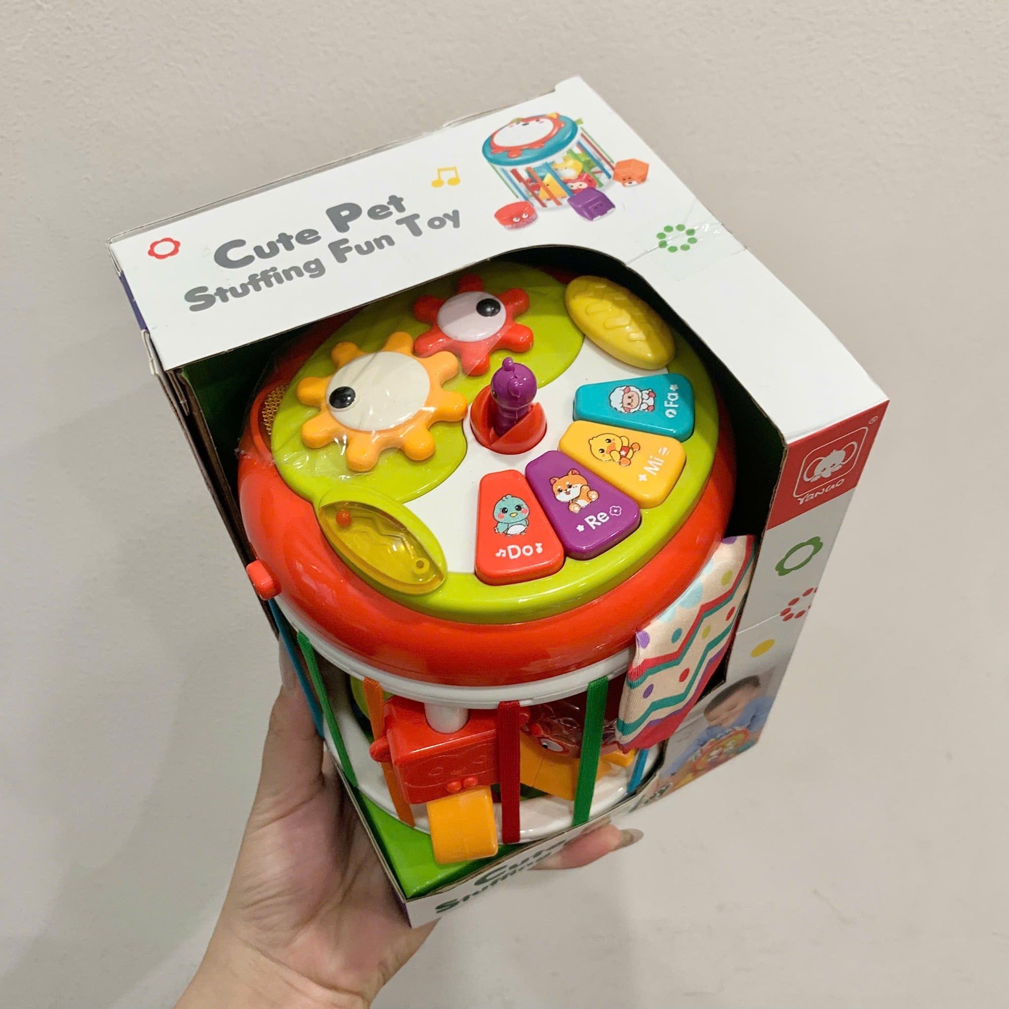  Đồ chơi vận động : ĐỒ CHƠI TRỐNG ÂM NHẠC ĐA NĂNG CHO BÉ – CUTE PET STUFFING FUN TOY, 18m+, No. 828 