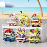 Đồ chơi lắp ráp : Bộ sưu tập Mini Building Block – Cửa Hàng Hoa, Hoa quả, Đồ ăn siêu xinh , 3ages, No. K365, K400-K405 