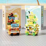  Đồ chơi lắp ráp : Bộ sưu tập Mini Building Block – Cửa Hàng Hoa, Hoa quả, Đồ ăn siêu xinh , 3ages, No. K365, K400-K405 