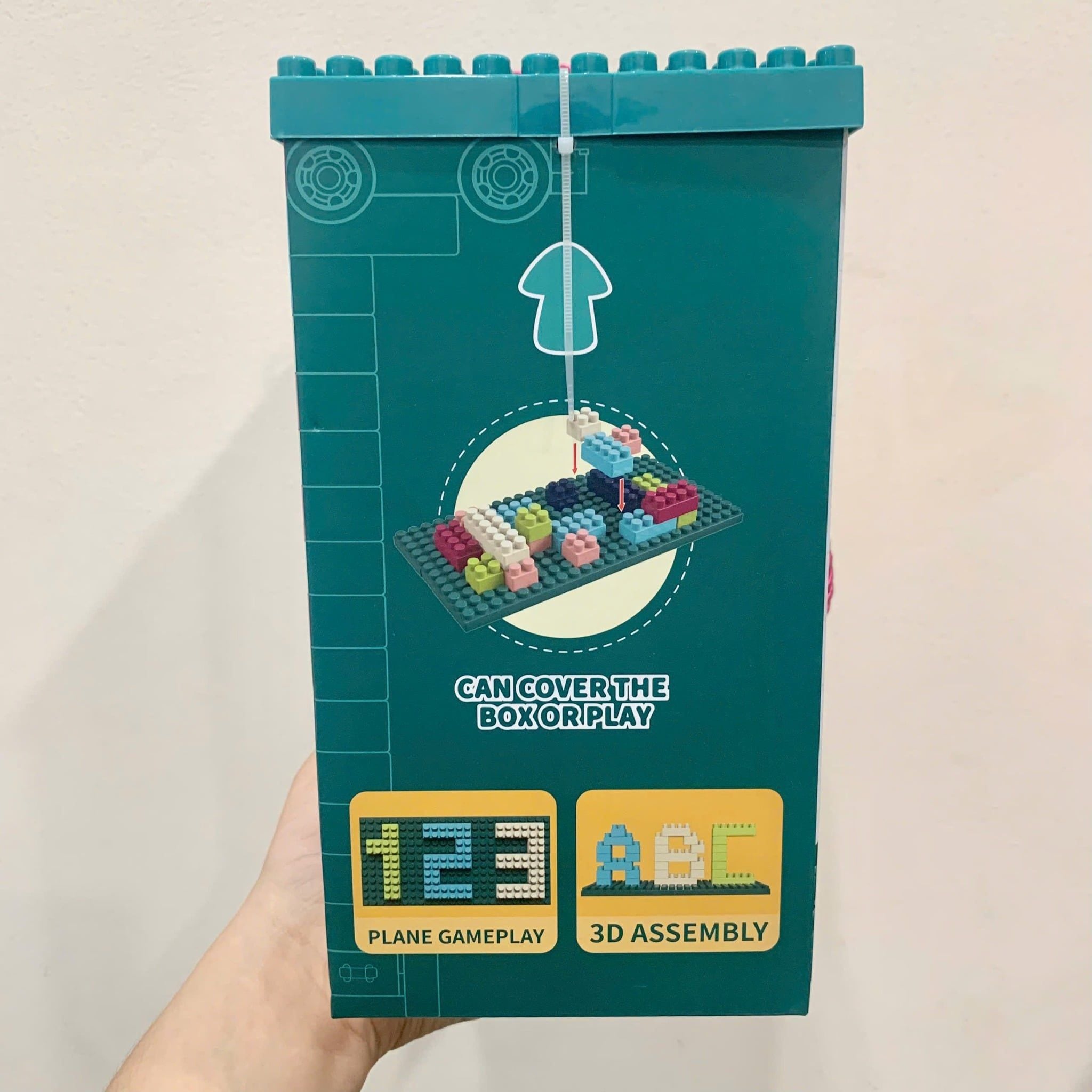 Đồ chơi lắp ráp : Bộ xếp hình SQUARE BUILDING BLOCKS 280 CHI TIẾT, 3ages+, No. 6063 