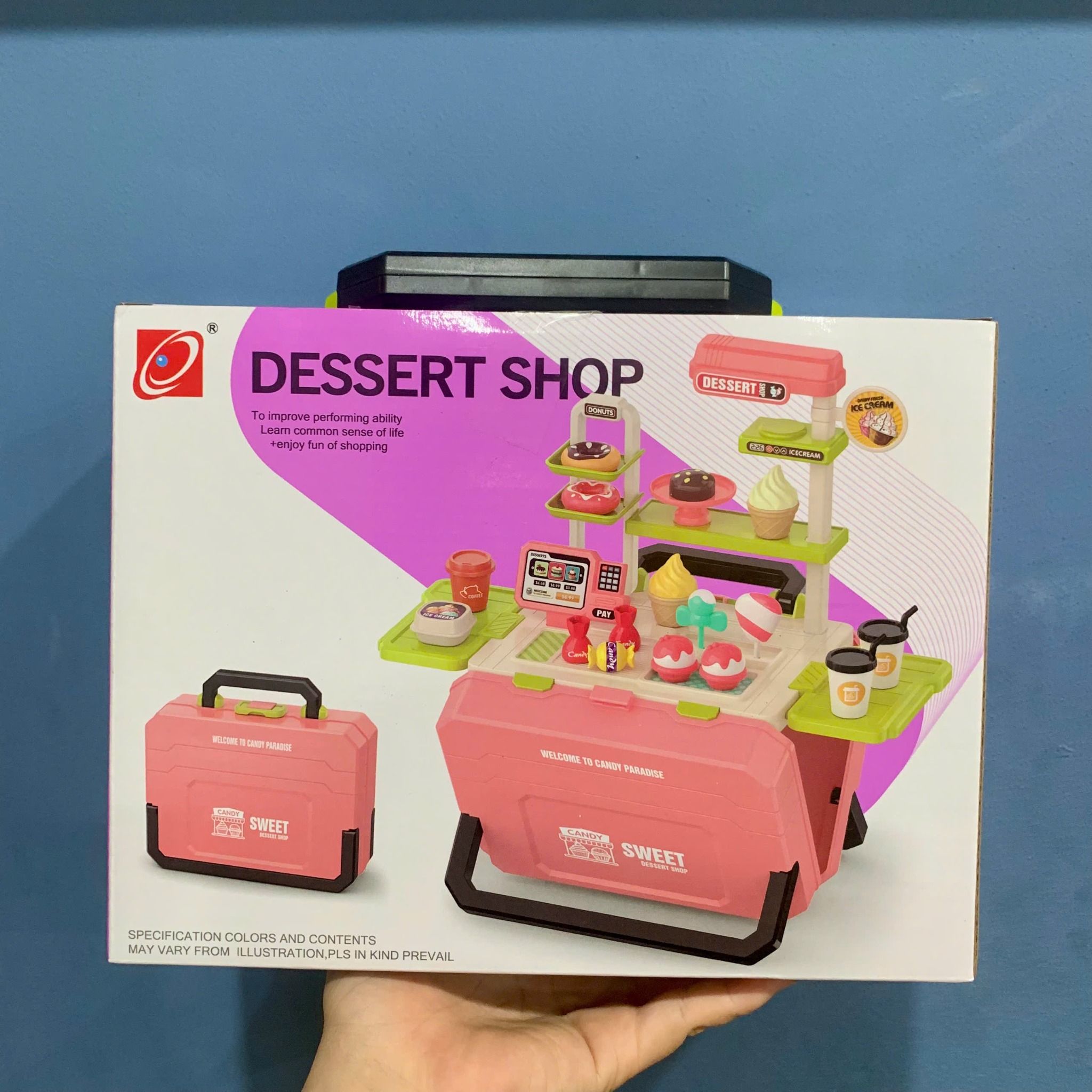 Đồ chơi nhập vai : Vali cửa hàng bánh kẹo - DESSERT SHOP 45 CHI TIẾT, 3ages+, No. 668-162 