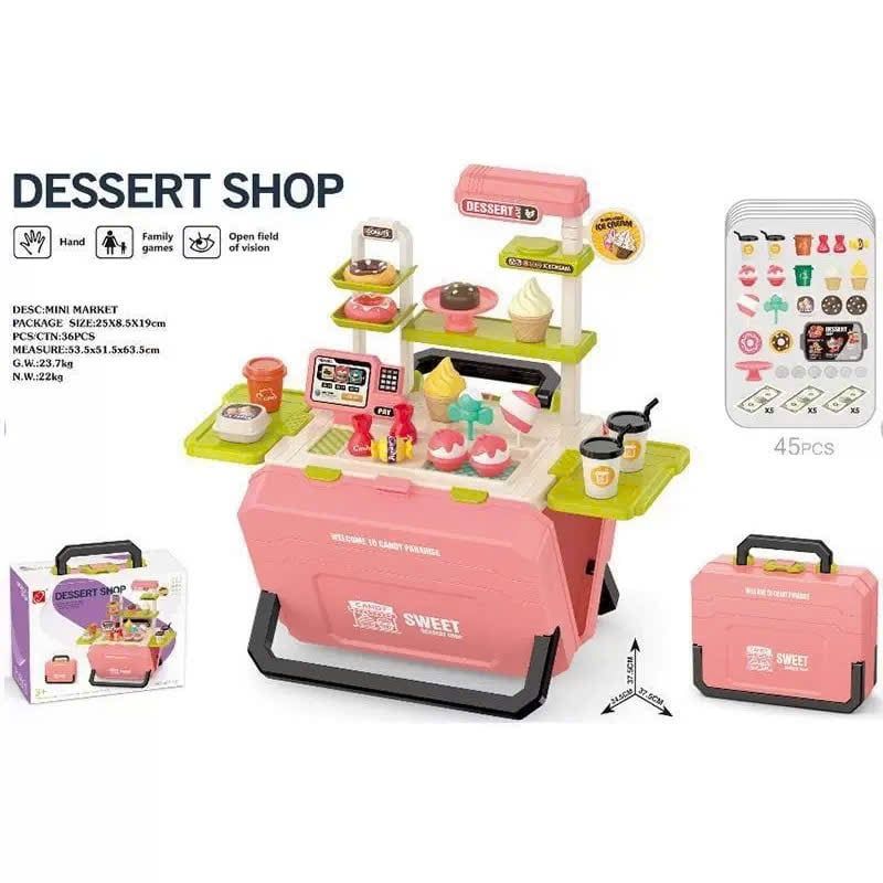  Đồ chơi nhập vai : Vali cửa hàng bánh kẹo - DESSERT SHOP 45 CHI TIẾT, 3ages+, No. 668-162 