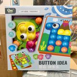  Đồ chơi giáo dục : Bộ trò chơi cài nút màu sắc giúp bé phát triển trí tuệ, 3ages+, No. 8001 