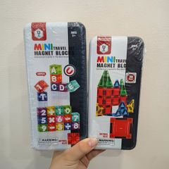  Đồ chơi giáo dục : Bộ xếp hình nam châm Mini Travel Magnet Blocks - 30&40pcs, 3ages+, No. HD181A, HD194A 